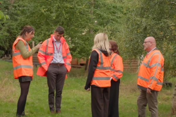 Headteacher Hannah McNamara and the team from Northern Powergrid