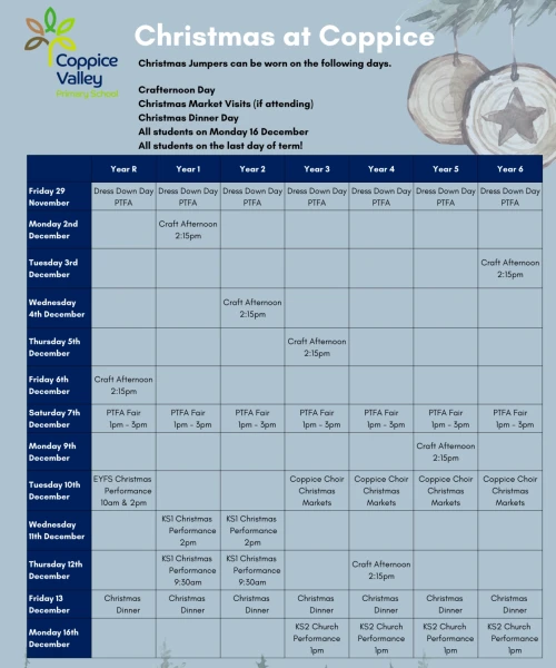 Christmas Events at Coppice