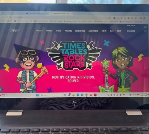 TT Rockstars on computer screen